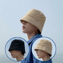 남녀공용 데일리 힙합 벙거지 모자 남자 여자 커플 여행 골프 바캉스 블랙 버킷햇