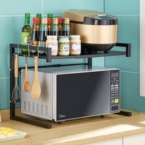 전자렌지대 전자레인지대 렌지대 전자레인지 수납대 선반 다이 수납장 주방 전자렌지, 렌지수납대 블랙