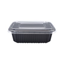 GADA PACK 19156 실링용기 SET (검정) 뚜껑포함 100개 반찬용기 죽용기 배달용기