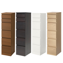 이케아 MALM 말름 6칸서랍장 40x123 cm 서랍장, 화이트 803.546.67