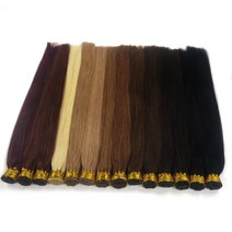 실리콘 붙임머리 20인치 180가닥 한팩 / 전문가용 인모 붙임머리피스 미용재료 붙임머리학원 미용자격증 실습 재료 옴브레 솜브레 발레아쥬 브릿지 인모피스 헤어피스 가발피스, #1B, 1개