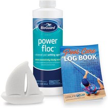 LeisureQuip BioGuard PowerFloc 수영장 응집제 ScumBoat 수영장 관리 일지, 수량