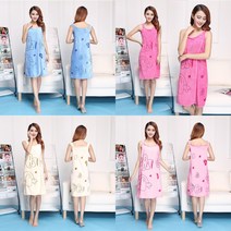 [국내당일배송] 어린이 여성 입는 비치 타월 / 가성비 샤워 사우나 수영장 워터파크 물놀이 편리 아이디어 상품, 얇음_아이보리, 1개