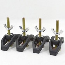 해외 85mm 보우 플레이트 세트 CNC 조각 기계 부품 압력 플레이트 클램프 고정 장치 T 슬롯 작업 테이블, 5 pc, One Size