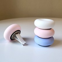 레노포프 규조토 아로마 스톤 차량용 천연 아로마 오일 확산 발향기, 3종세트(화이트/연핑크/연블루)