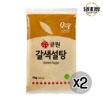 큐원 갈색설탕 3kg X 2개, 1, 본상품선택