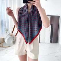 스타일링 스카프 간절기 봄스카프 개성있는 여성 Foulard 패션 실크 스퀘어 90x90cm 목 헤어 밴드 디자이너 소프트 Neckerchief Hijab foulard en so