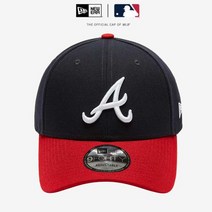 뉴에라 940 MLB 핀치히터 애틀란타 브레이브스 볼캡 네이비 12033053, 없음