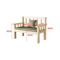 원목 벤치 직각 대기 의자 카페 스튜디오 인테리어, 120X52X80 크림