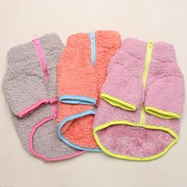 강아지 양털 후리스 집업 뽀글이, (후리스)purple