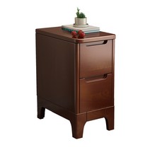 틈새서랍장 원목 2단 침실 우드 안방 수납 악세사리, F