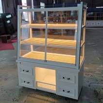 제빵 쇼케이스 진열대 유리 조명 케이크 카페, 120cmx55Wx160cm=3층