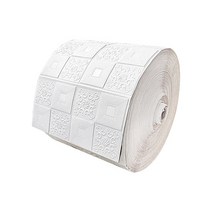 접착식파벽돌 DIY 3D 월 스티커 벽지 셀프 접착 폼 소프트 룸 홈 데코 방수 곰팡이 방지 아이 침실용, 32 White Flowers_03 70cmX10m