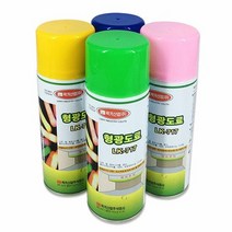 안전 럭키산업 LK 717 형광도료 락카 스프레이 400ml, 색상선택:형광녹색