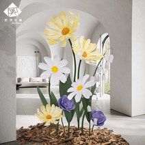 자이언트 플라워 종이 장식 입체 코스모스 웨딩 꽃 무대 결혼식 포토 존 수제 소품 장식 웨딩포토부스, 17. 패키지 3은 은방울꽃을 포함하지 않습니다.