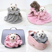 말썽쟁이여름 강아지 고양이 애견 반려견 개 겨울 낮잠 이불 방석 담요 침낭 유모차 워머 쿠션, 핑크