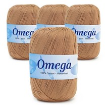 쎄비 오메가 59색 실켓가공 광택 뜨개실 75g x 4p, 221 베이지