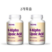 자로우 포뮬러스 R-알파리포산 비오틴 100mg 60캡슐 2팩 / Jarrow Formulas R-Alpha Lipoic Acid 60 Caps 2pack