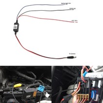 자동차 후면보기 카메라 RCA 비디오 리버스 변환 케이블 지연 타이머 릴레이 필터 for- MIB Passat Tiguan Golf, 없음