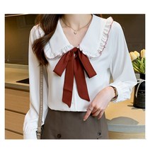 블라우스 여성블라우스 리본블라우스 여성셔츠 쉬폰블라우스