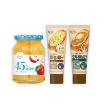 복음자리 45도사과잼350g+마늘버터스프레드100g+호두바닐라스프레드130g