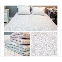 풍기인견침대패드 바닥에까는이불 여름매트리스패드 여름용패드 시원한 싱글 더블 요패드 세트, 베개커버 50x70 블루