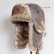 토끼 털모자 모자 가죽털모자 남성과 조수 모자 겨울 두꺼운 가죽 귀 보호 따뜻한 중년 및 노인 면모자
