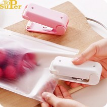 과자봉지 비닐 PVC필름 접착기 실링기 가정용 업소용 밀봉기 휴대용 가방 실러 열 패키지 기계 미니 핸디 씰링 기계 열 식품 스낵 클립 히트 실러 주방, 분홍색, random color