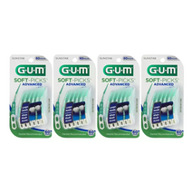 GUM 일회용 치간칫솔 소프트픽 어드밴스드, 4팩, 60개
