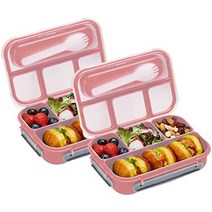 도시락 미국 키즈런치백 풀로스코그 성인용 4칸-628846, 핑크