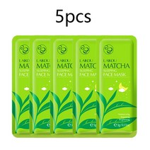 스킨케어 바디케어 5pcs laikou sakura snail 해초 모이스춰 라이징 슬리핑 마스크 크림 휴대용 페이스 안티, 말차