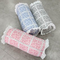 쭈앙 델리아 여름 캔디베개 커버 시어서커 둥근베개 원형 여름베개 커버