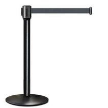 국산 실속형 안전잠금 흑색 2M 5cm 벨트차단봉 바리케이트 (PLTB-152BK)