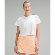 룰루레몬 라이트웨이트 테니스 크루넥 티셔츠 - 화이트 탱크탑 329848