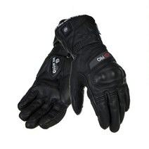 오토바이 발열장갑 충전식 겨울 보온, 올가죽업업 전기 가열장갑 [블랙]