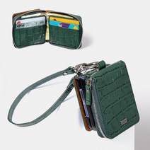 본아띠 DOLCE 천연소가죽 악어 지갑형 지퍼 힌지보호 갤럭시 Z플립 케이스