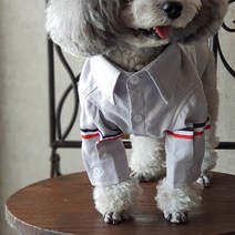 코코스튜디오 독 브라운 삼선패치 셔츠, 도그브라운-그레이