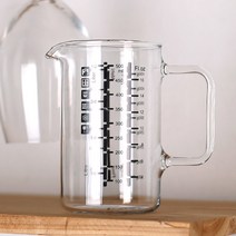 시맥스 유리 계량컵 500ml/내열유리/전자렌지가능, 500ml