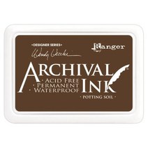 Ranger AID-38979 Wendy Vecchi Designer Series Archival Ink Pad Potting Soil null, 1
