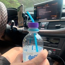 빨대 꽂이 뚜껑 음료수용 10p + 생수병용 10p 세트 v1072302, 화이트(생수병용), 퍼플(음료수용)