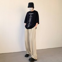 야드팬츠 그 뜻을 식 부륵 이와 같다 캐쥬얼 서 바지남자 고퀄리티 감각 와이드 루즈핏 KK388 P65 4993866294