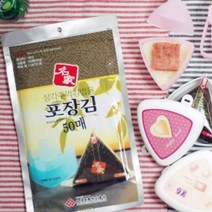 명가김 삼각김밥 만들기세트 김100+삼각틀1+도시락2, 1개