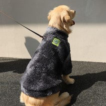개타고니아 웰시코기옷 강아지 털옷 대형견 중형견 후리스 뽀글이, B.블랙 + 5XL(28-33kg)