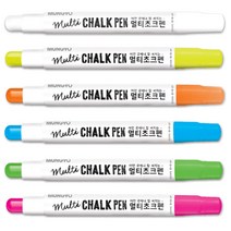 문교 멀티초크 보드유리펜 낱개 / 선명한 색상 / 트위스트 타입 / 고체형 초크마카 / 물로 지우는 펜, 화이트