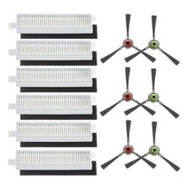 ECOVACS DEEBOT 슬림 DA60 SLIM2 DA5G 슬림 NEO 로봇 진공 청소기에 대한 필터 사이드 브러쉬 교체, 보여진 바와 같이, 하나