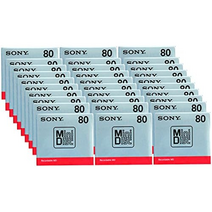 Sony 소니 미니 디스크 MD용 레코딩 30개 MDW80T 80분, Recording for Mini Disc MD