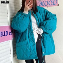 패딩녀 도톰한 베이커리 디자인 소소한 패딩 저고리 아우터 눅눅