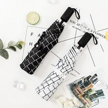 암막우산 8K 양산 초경량 우산 자외선차단 우양산 UV차단 4단 양우산 체크 수동양산 수동우산 예븐우산