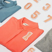 코랄 숫자 와펜 붙이기 옷에 붙이는 스티커 대형 빈티지 옷 수선 패치 캠핑 열 아웃도어 접착 가방 꾸미기 귀여운 교복 접착식 커스텀 의류 리폼 와팬 마크 10P