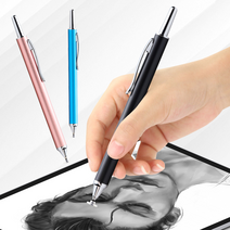 ecolucky 정전식 초미세 원판팁 터치펜/스마트폰/태블릿/손글씨/드로잉/필기/인강, 원판팁터치펜-핑크